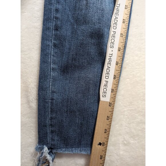 Judy Blue Distressed Jeans Womens 11 30 Skinny Fit Grunge Edgy Capsule - Picture 12 of 12